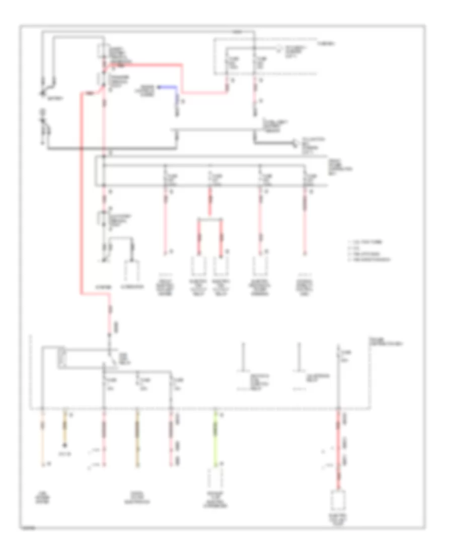 Power Distribution Wiring Diagram 1 of 7 for BMW X3 28i 2011