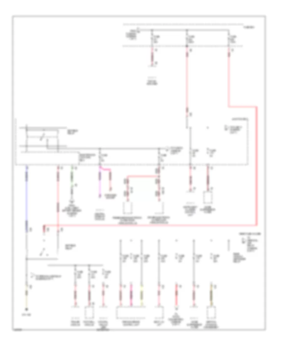 Power Distribution Wiring Diagram 2 of 7 for BMW X3 28i 2011