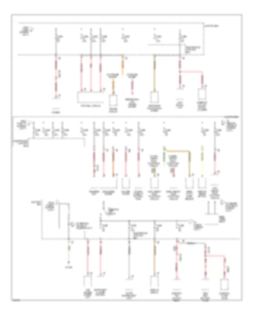 Power Distribution Wiring Diagram (3 of 7) for BMW X3 28i 2011