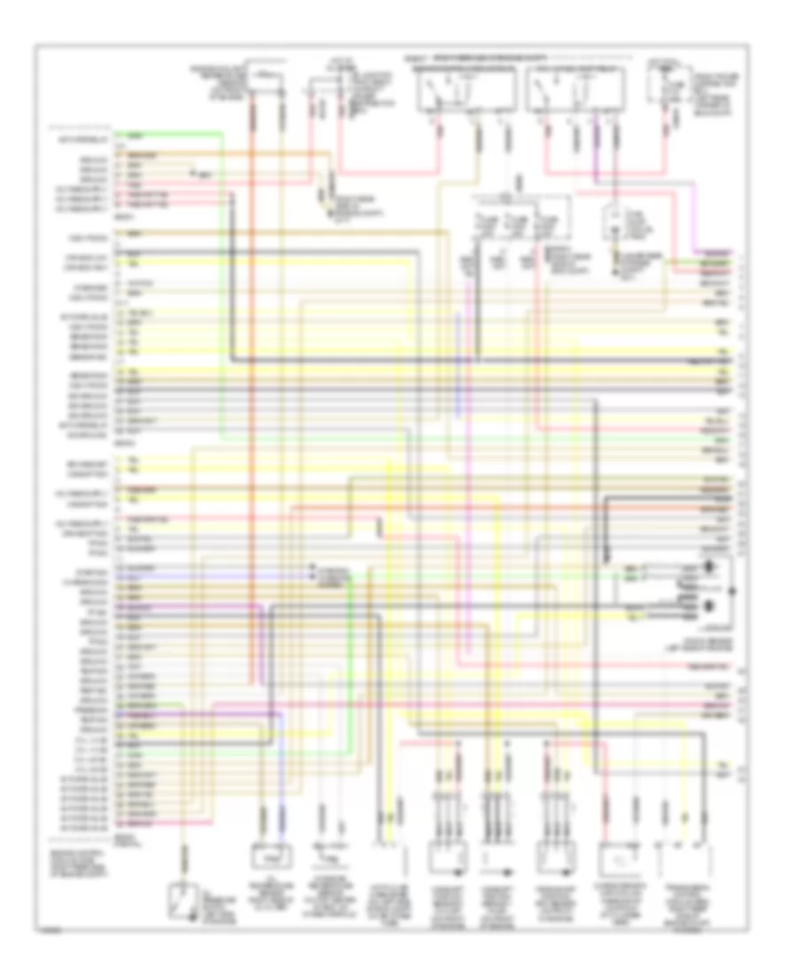 2.8L, Engine Performance Wiring Diagram (1 of 3) for BMW M Coupe 2000
