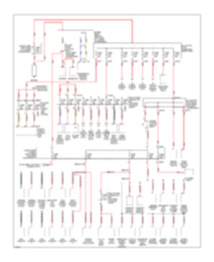 Power Distribution Wiring Diagram 1 of 3 for BMW M Coupe 2000
