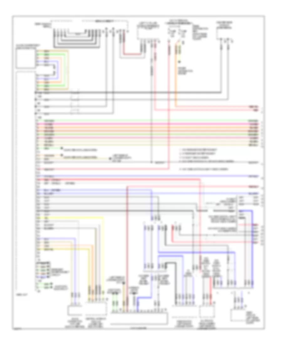 Navigation Wiring Diagram High 1 of 2 for BMW 750Lxi 2012