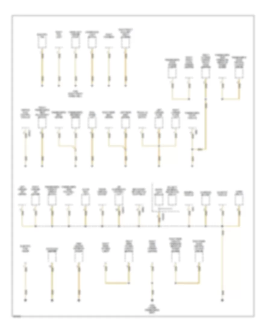 Ground Distribution Wiring Diagram 2 of 5 for BMW X5 44i 2003