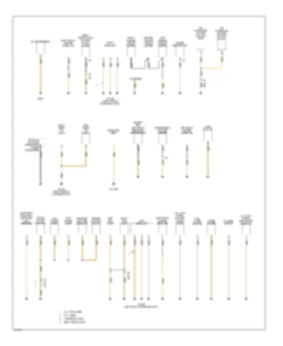 Ground Distribution Wiring Diagram 5 of 6 for BMW 650i Gran Coupe 2013