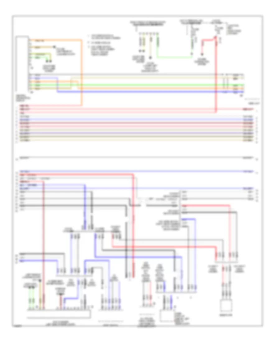 Base Radio Wiring Diagram, with Active Sound Design (2 of 3) for BMW 550i GT 2014