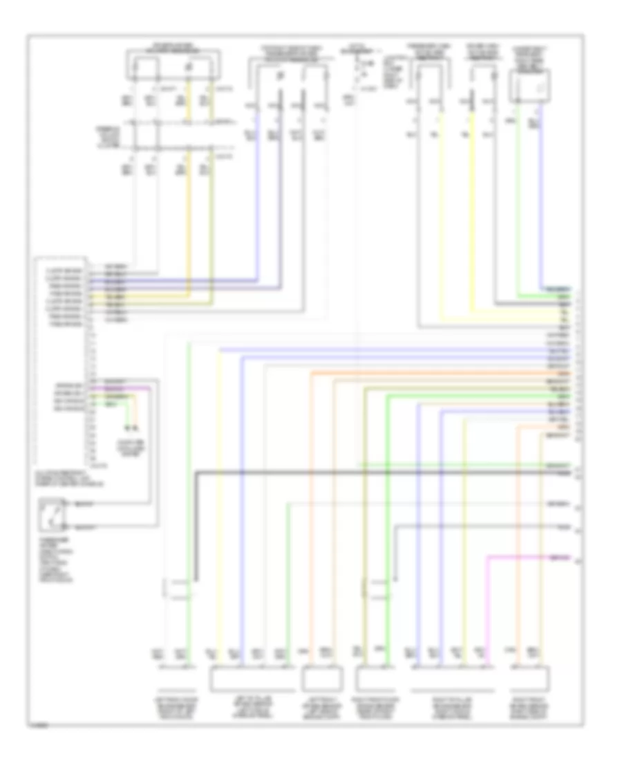 Supplemental Restraints Wiring Diagram, Except Coupe (1 of 2) for BMW 328xi 2010