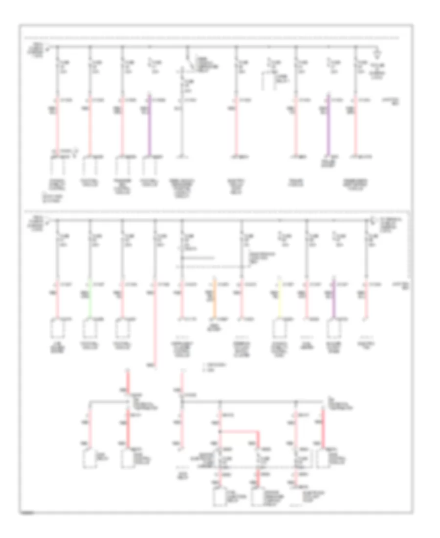 Power Distribution Wiring Diagram 2 of 5 for BMW 328i 2007