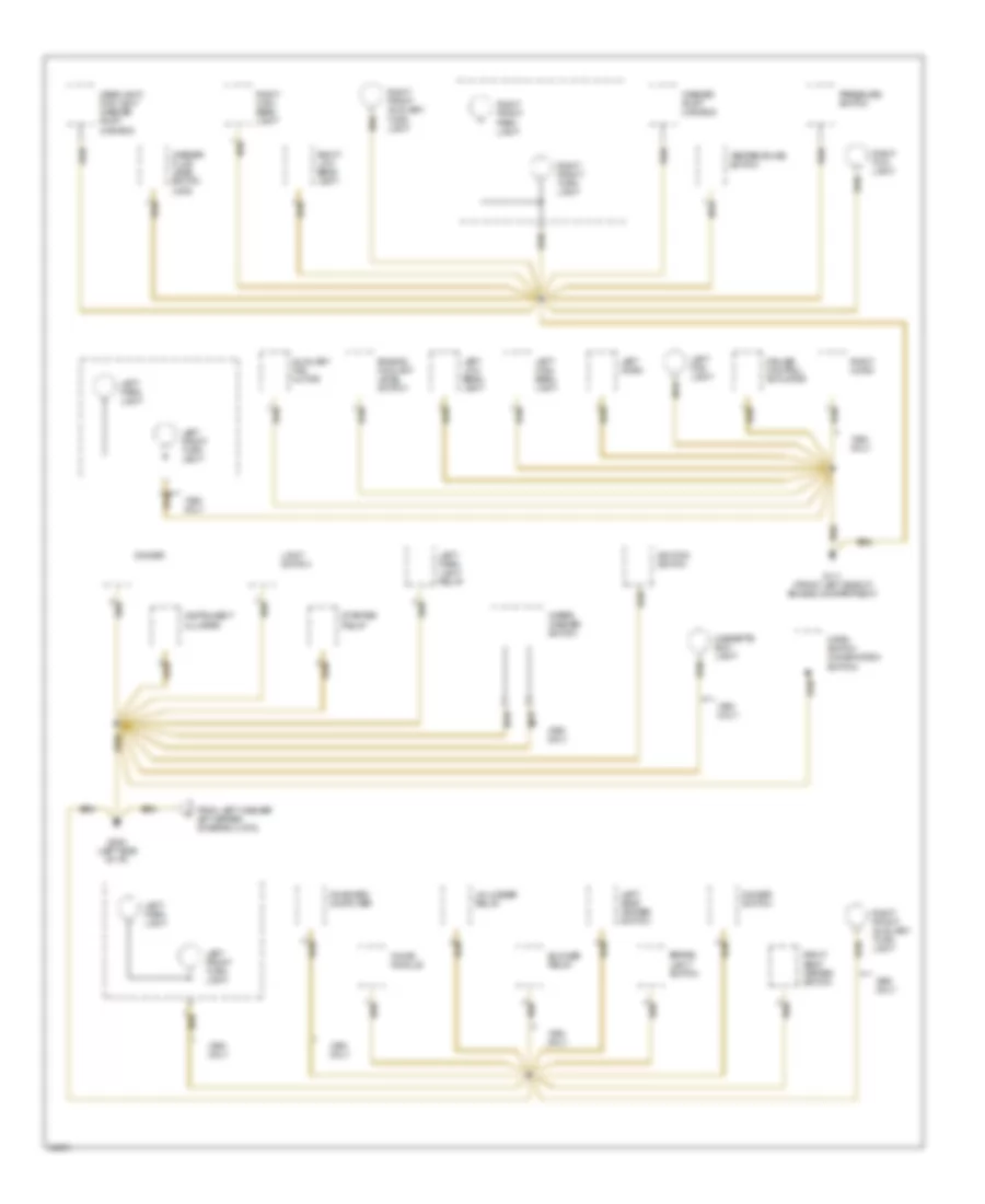 Ground Distribution Wiring Diagram 1 of 5 for BMW 318i 1993