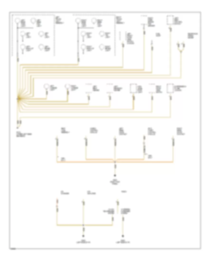 Ground Distribution Wiring Diagram 5 of 5 for BMW 318i 1993