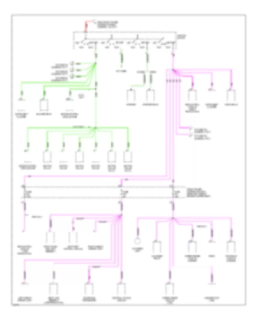 Power Distribution Wiring Diagram 3 of 7 for BMW 318i 1993