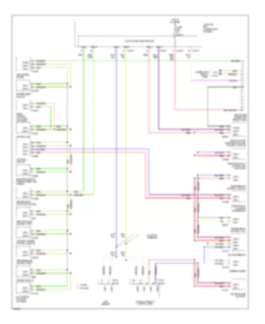 Computer Data Lines Wiring Diagram for BMW 328xi 2007