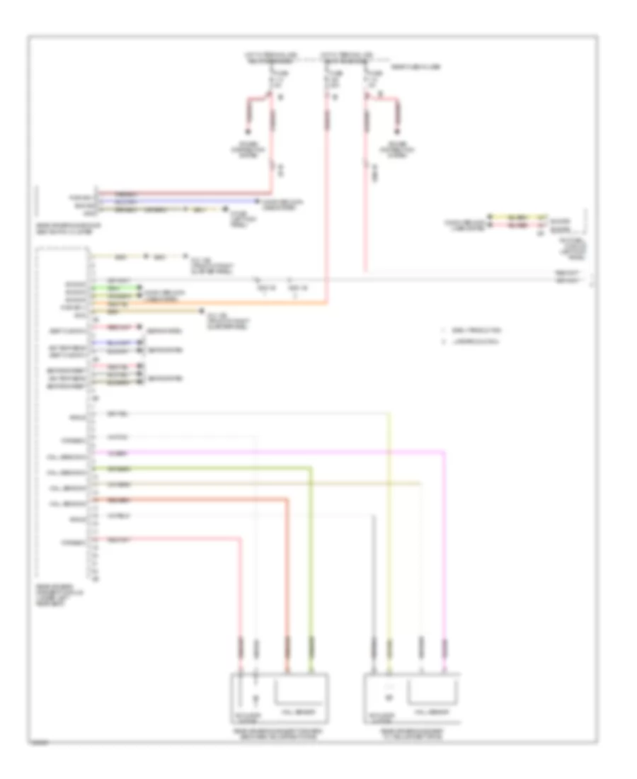 Left Memory Rear Seat Wiring Diagram (1 of 2) for BMW 750xi 2012