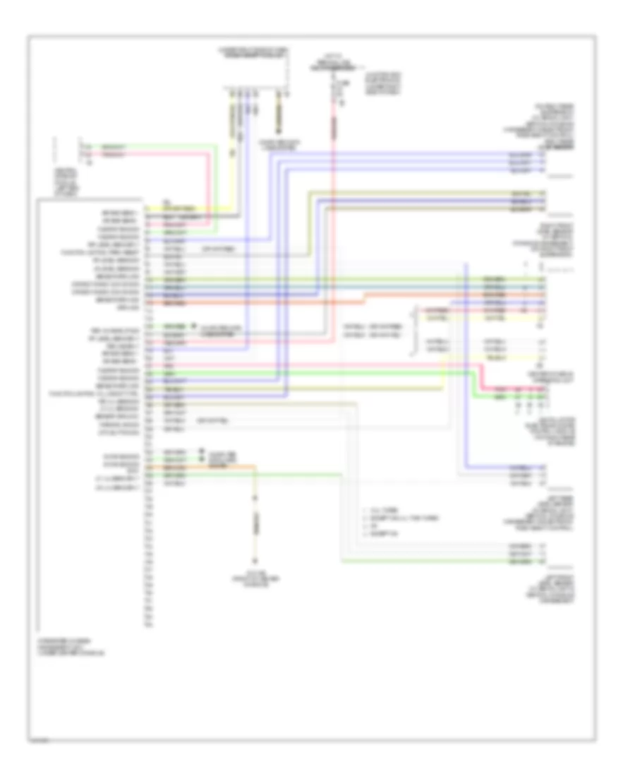 Air Suspension Wiring Diagram for BMW 650xi 2013