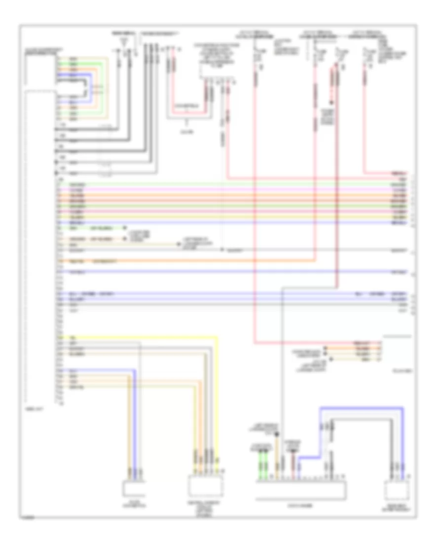 Navigation Wiring Diagram Basic 1 of 2 for BMW 650xi 2013