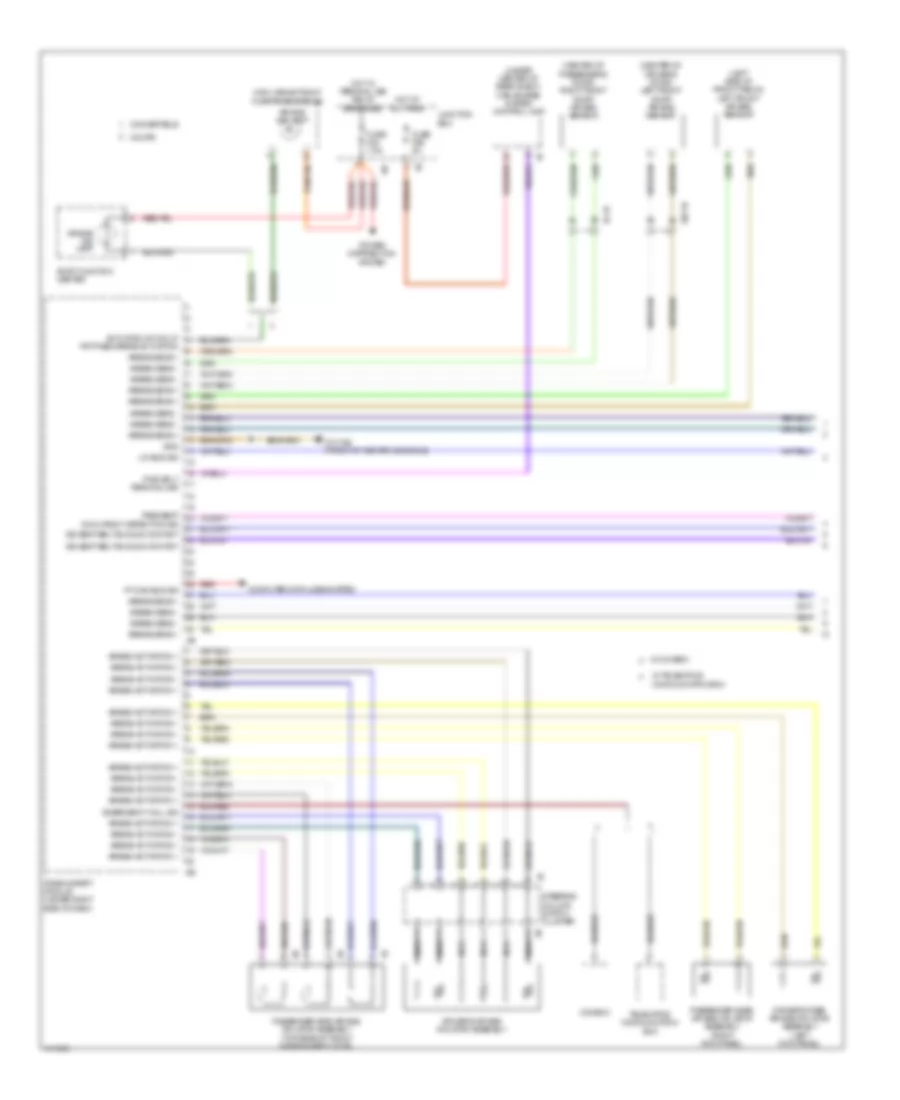 Supplemental Restraints Wiring Diagram 1 of 3 for BMW 650xi 2013