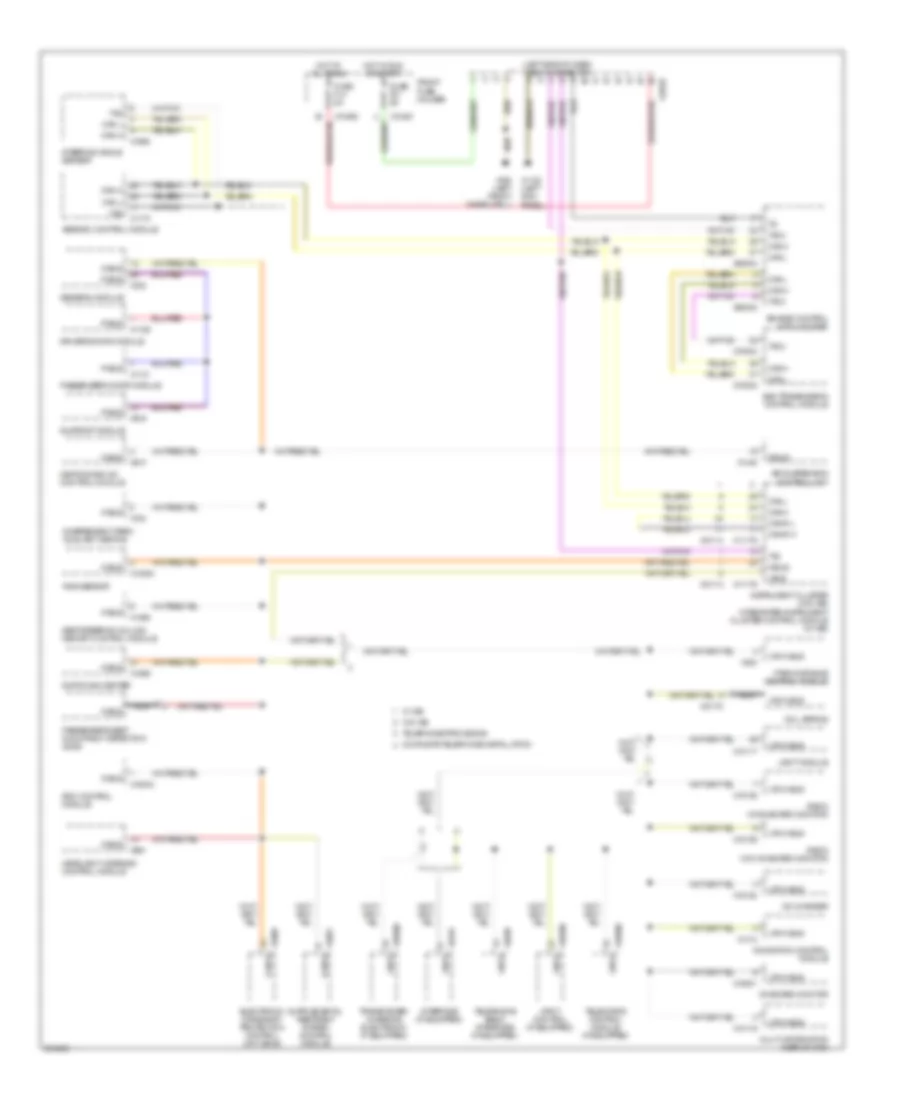 Computer Data Lines Wiring Diagram for BMW X5 44i 2000