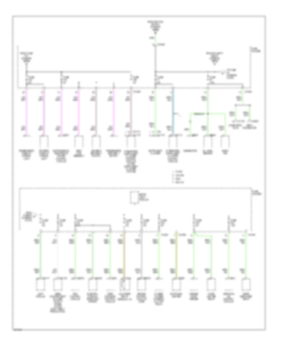 Power Distribution Wiring Diagram (2 of 6) for BMW X5 44i 2000