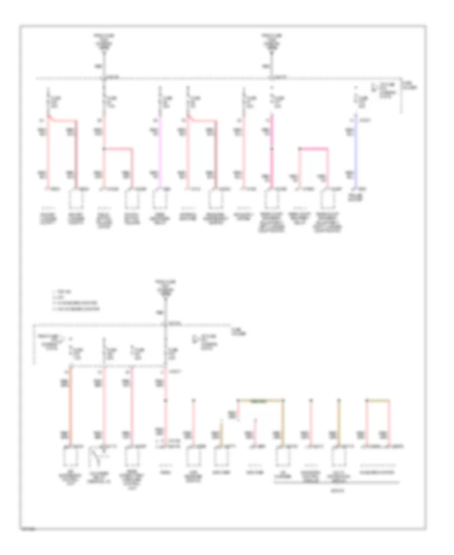 Power Distribution Wiring Diagram 5 of 6 for BMW X5 44i 2000