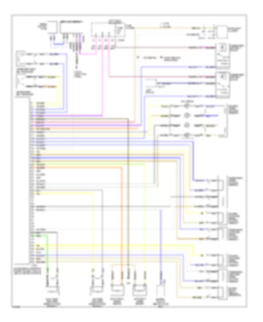 Supplemental Restraints Wiring Diagram for BMW X5 44i 2000