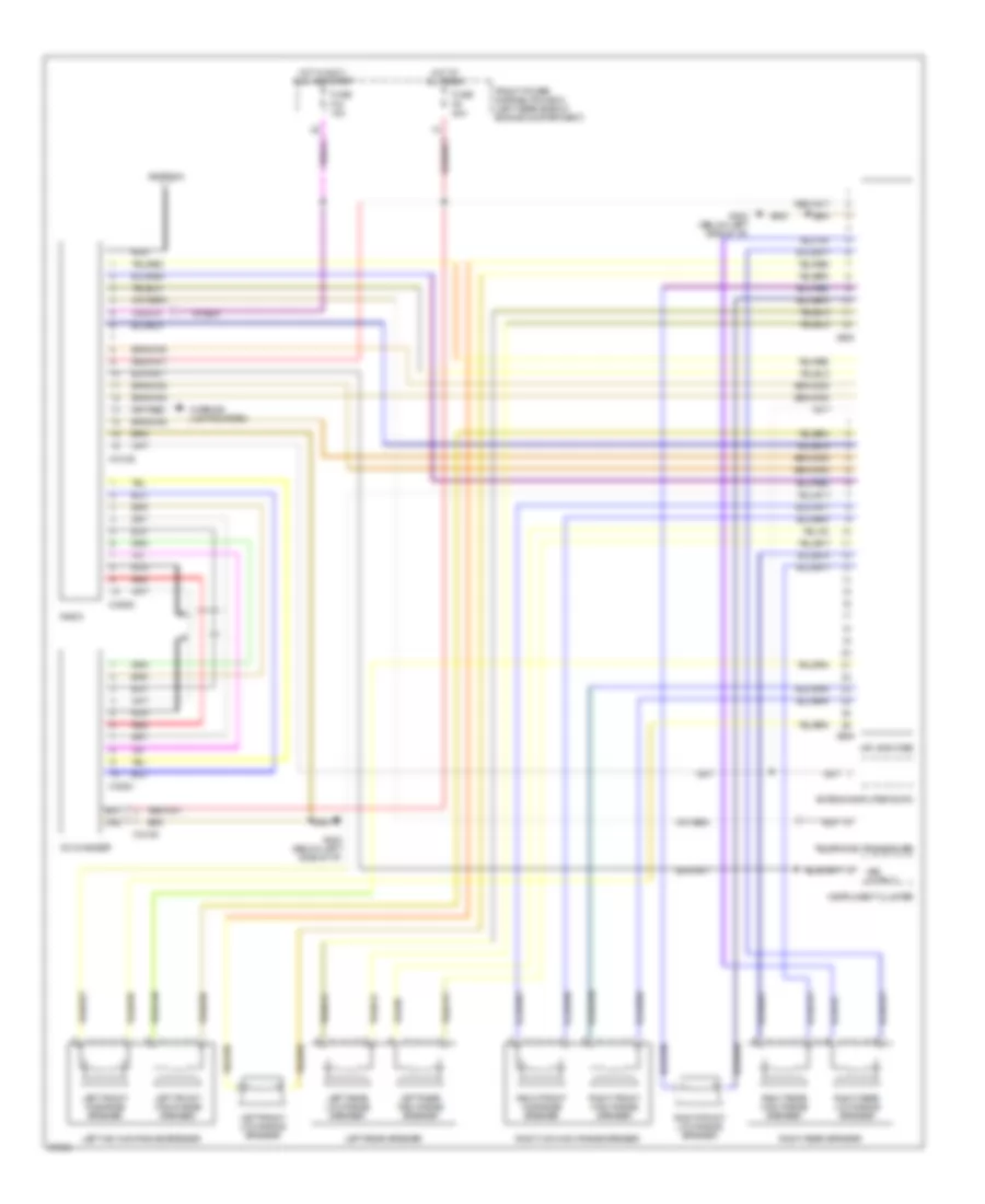 10-Speaker System Wiring Diagram, Late Production for BMW 318is 1993
