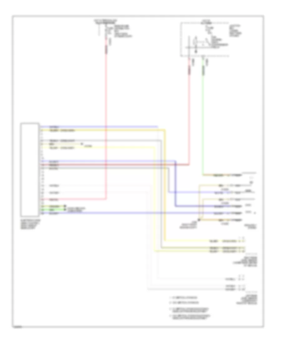Air Suspension Wiring Diagram for BMW X5 35d 2011