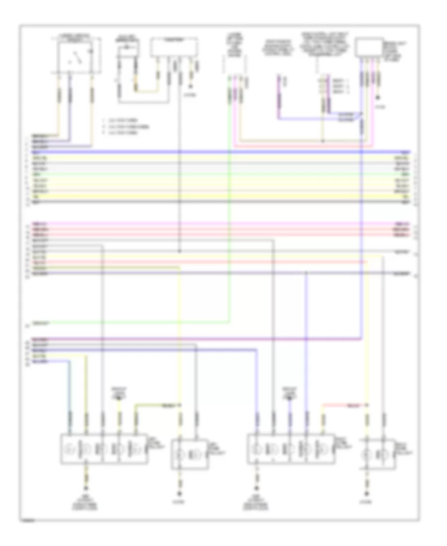 Exterior Lamps Wiring Diagram (2 of 3) for BMW X5 35d 2011