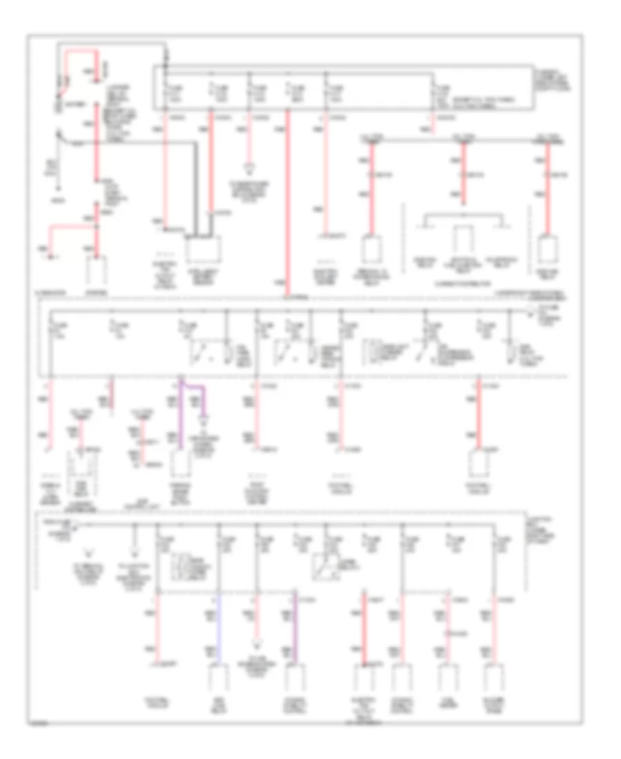 Power Distribution Wiring Diagram 1 of 5 for BMW X5 35d 2011