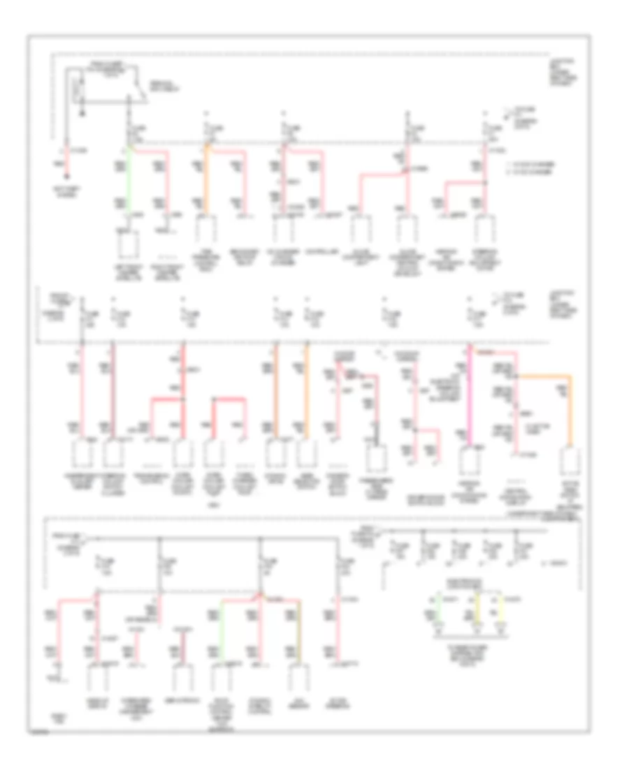 Power Distribution Wiring Diagram 2 of 5 for BMW X5 35d 2011