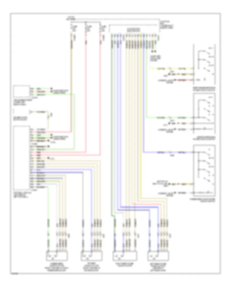 Power Windows Wiring Diagram for BMW X5 35d 2011