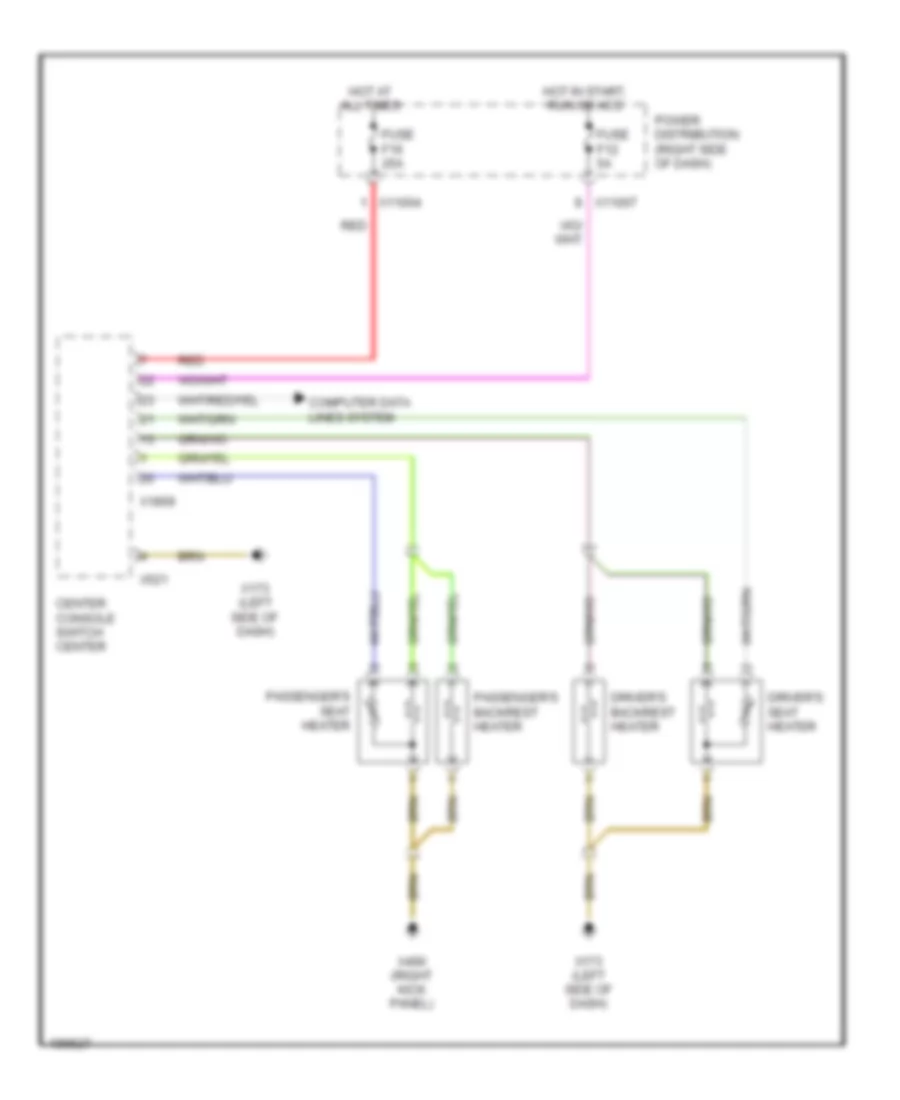 Heated Seats Wiring Diagram for BMW Z4 2003