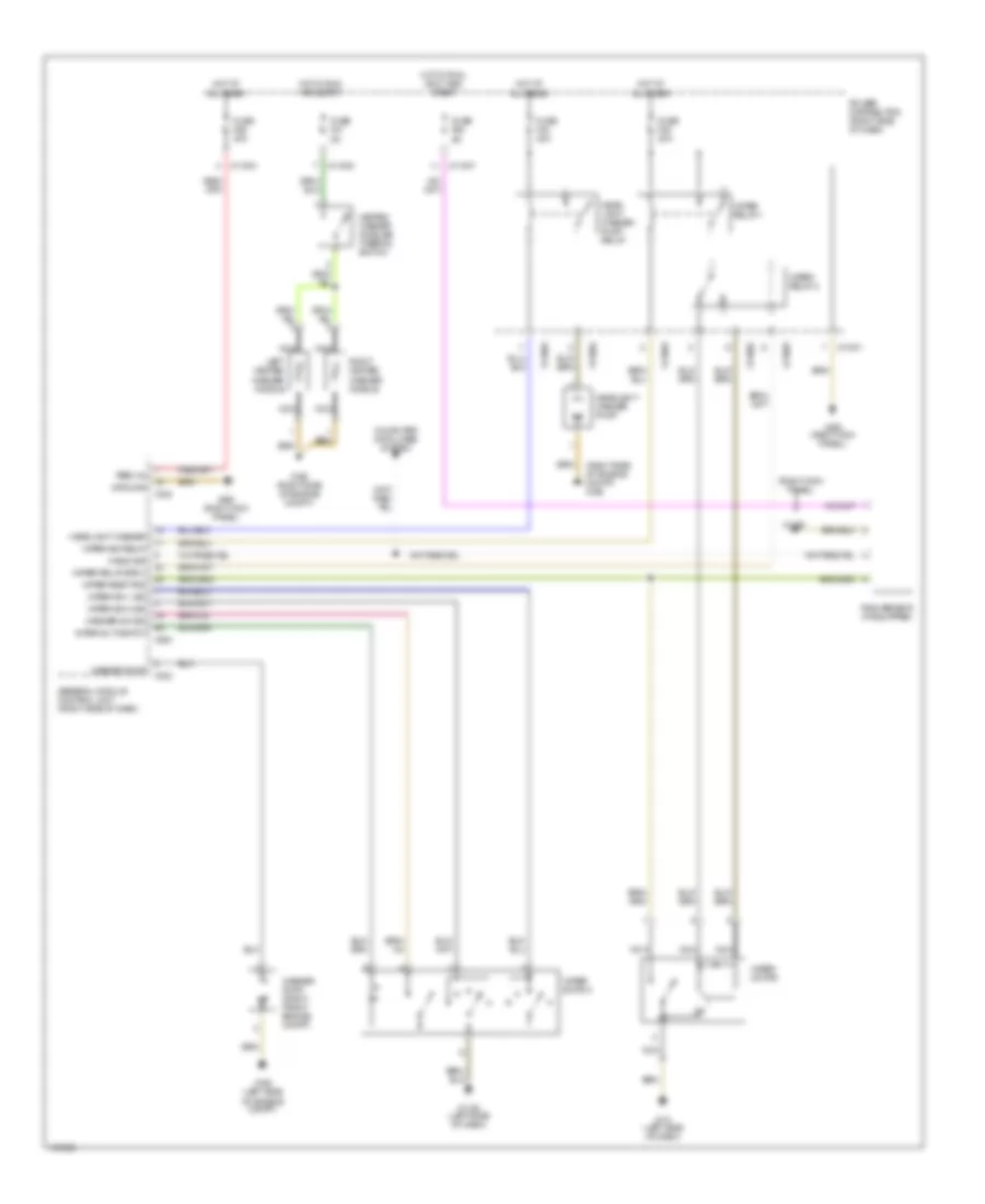 Электросхема стеклоочистителя, дворников и омывателя для BMW Z4 2003