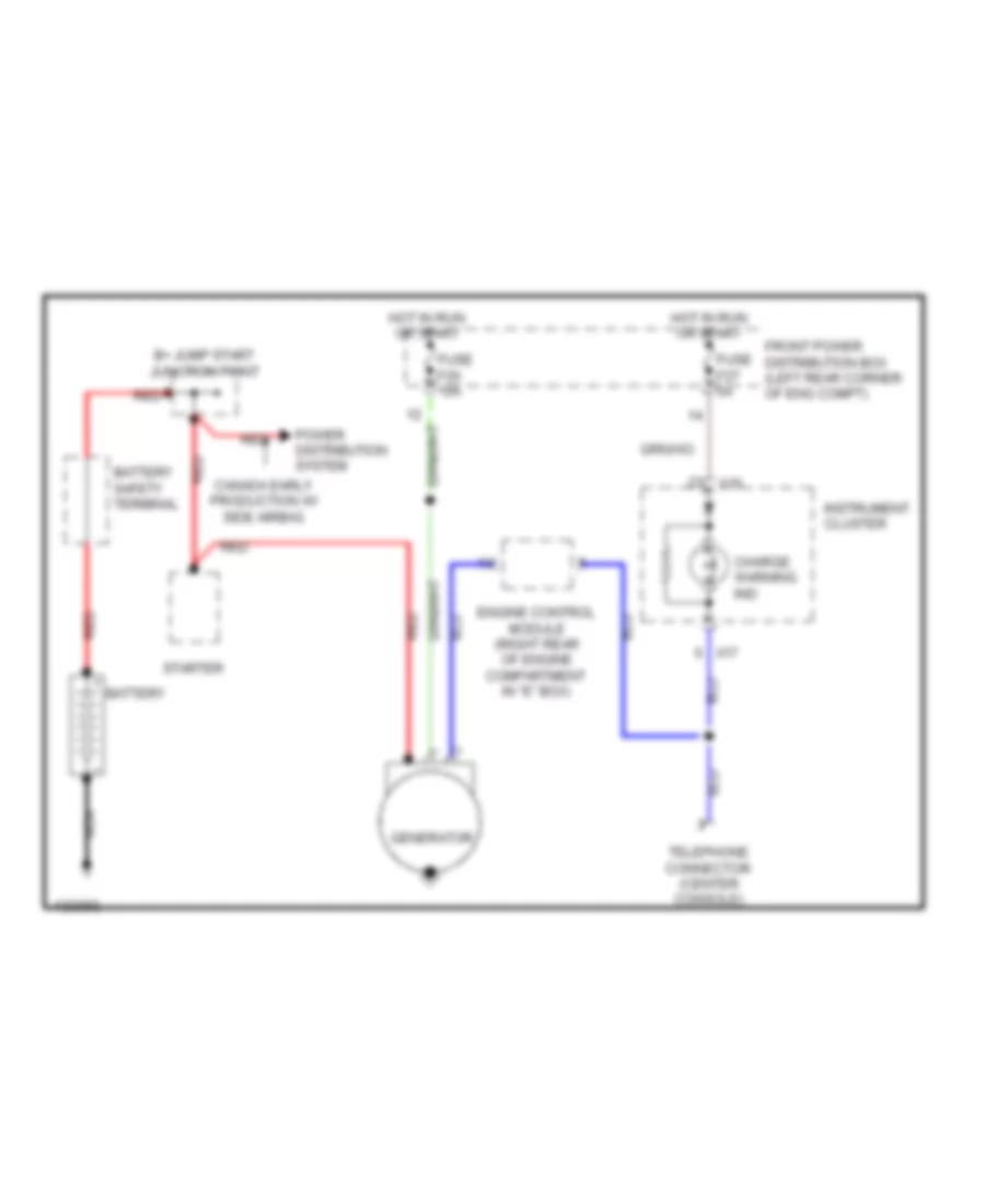 Charging Wiring Diagram for BMW Z3 2000
