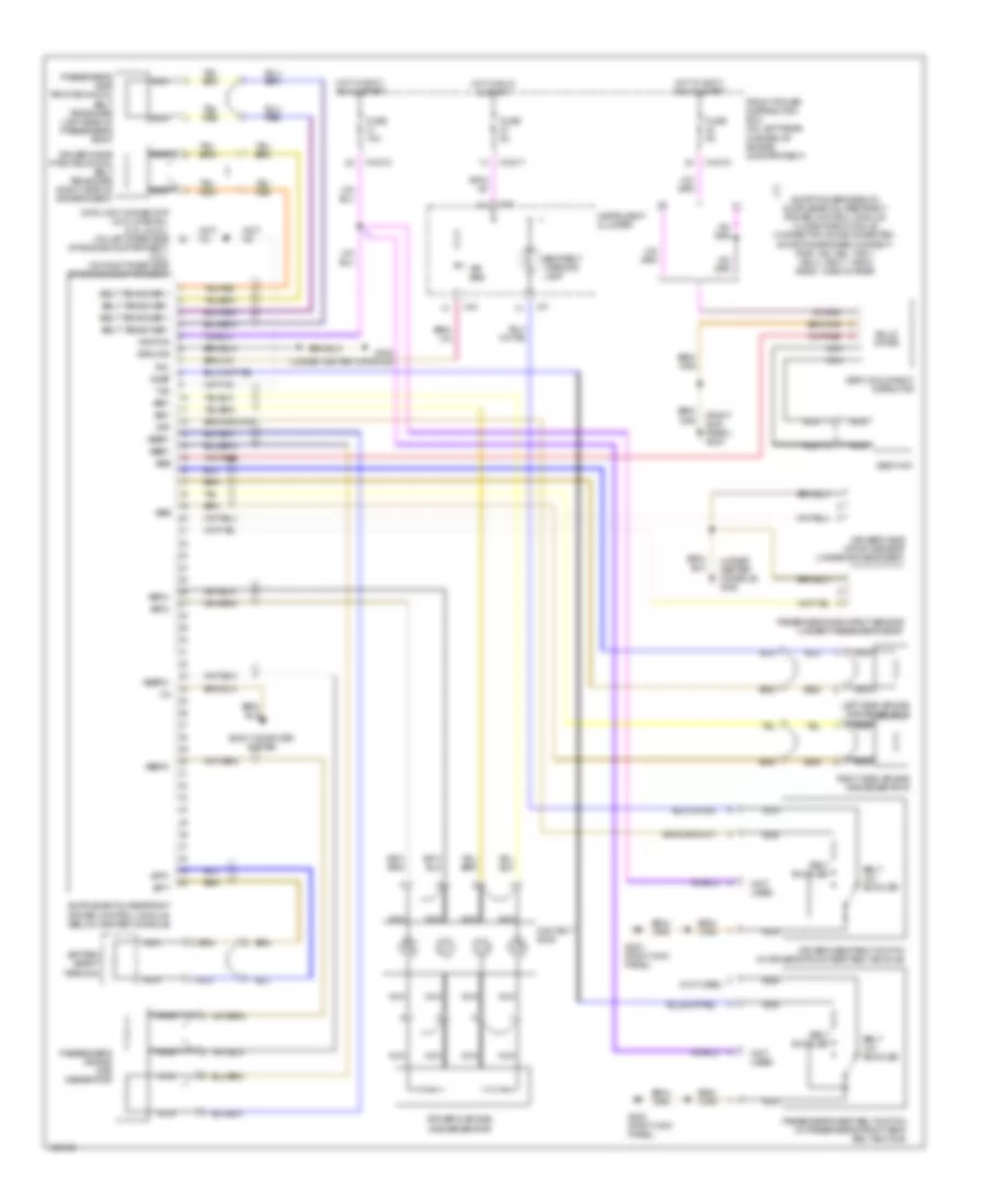 Supplemental Restraints Wiring Diagram for BMW Z3 2000