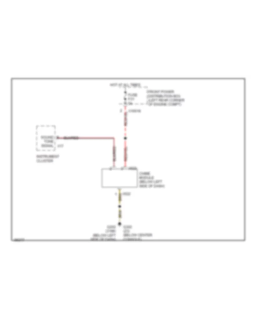 Warning Systems Wiring Diagram for BMW Z3 2000