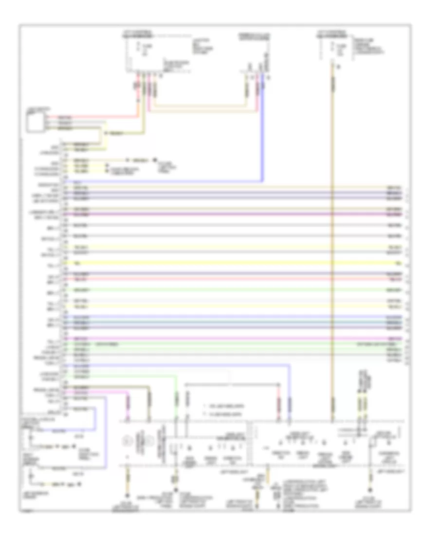 Exterior Lamps Wiring Diagram (1 of 3) for BMW 740i 2013