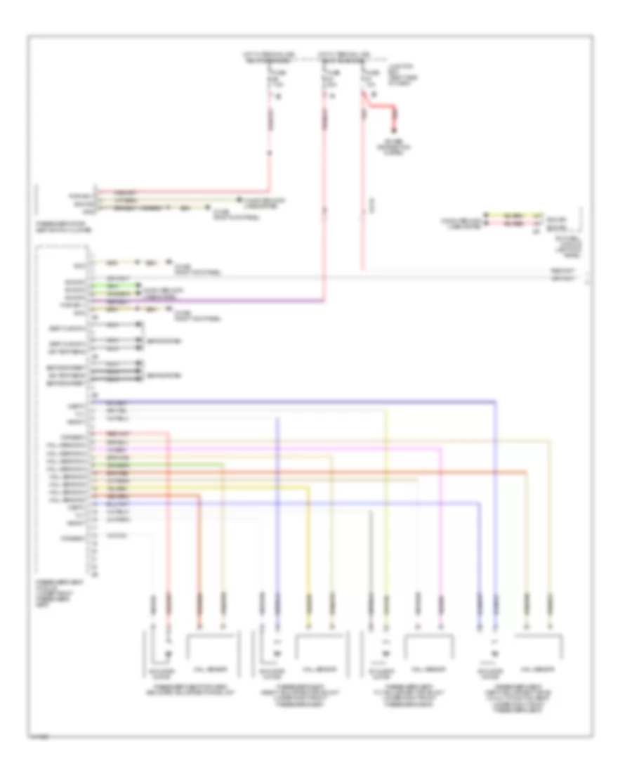 Passengers Memory Seat Wiring Diagram (1 of 2) for BMW 740i 2013