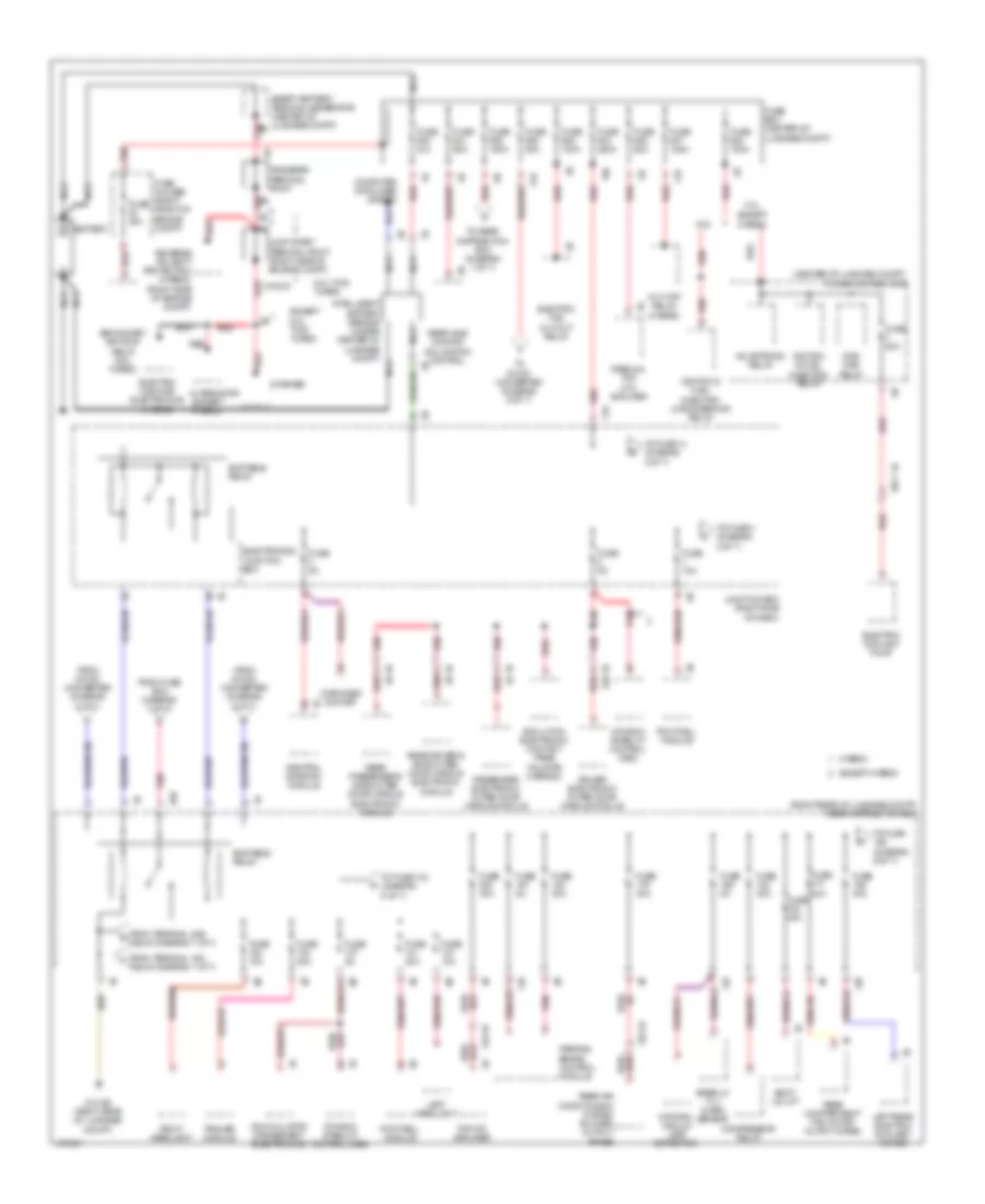 Power Distribution Wiring Diagram 1 of 7 for BMW 740i 2013