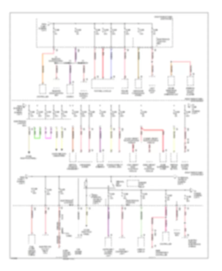 Power Distribution Wiring Diagram (2 of 7) for BMW 740i 2013