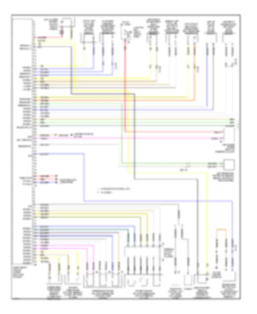 Supplemental Restraints Wiring Diagram 1 of 2 for BMW 740i 2013
