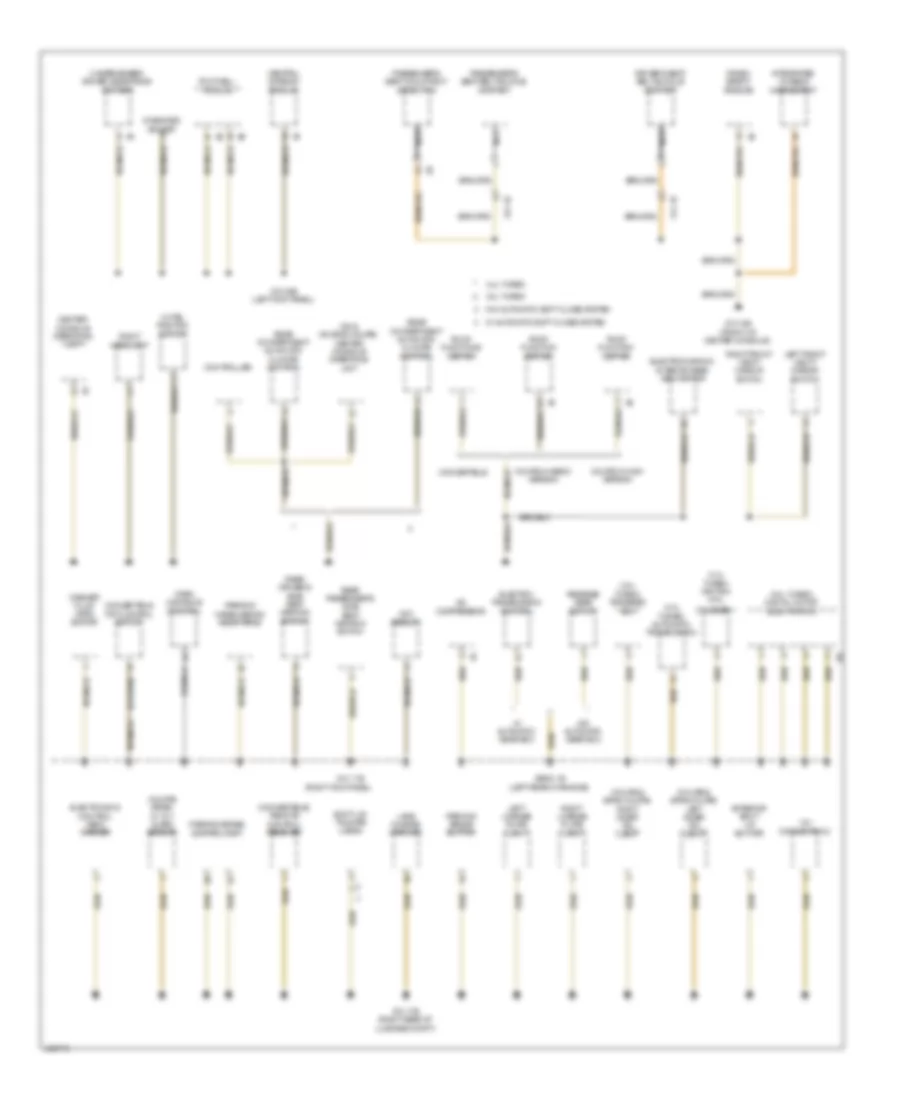 Ground Distribution Wiring Diagram 4 of 6 for BMW 640i 2014