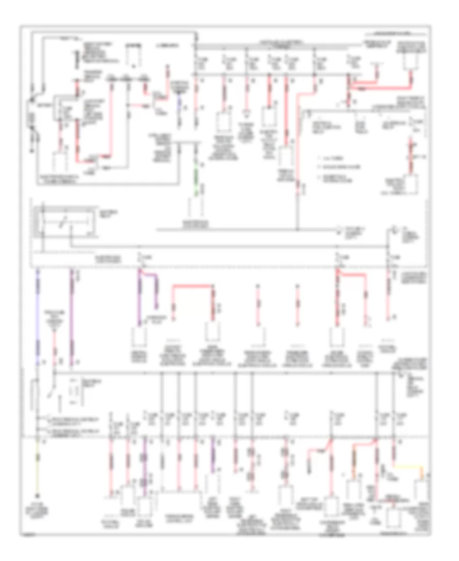 Power Distribution Wiring Diagram 1 of 7 for BMW 640i 2014