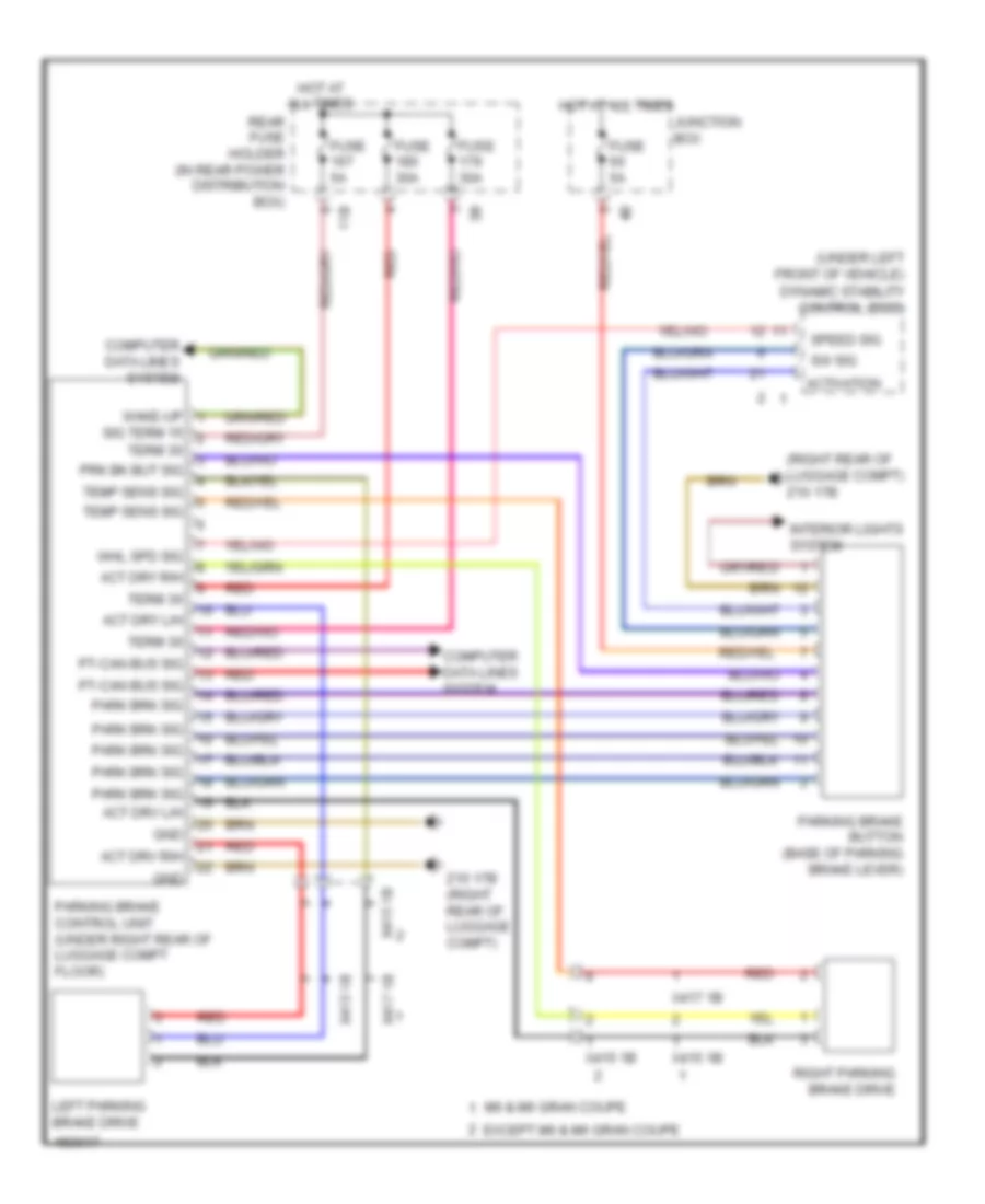 Shift Interlock Wiring Diagram for BMW 640i 2014