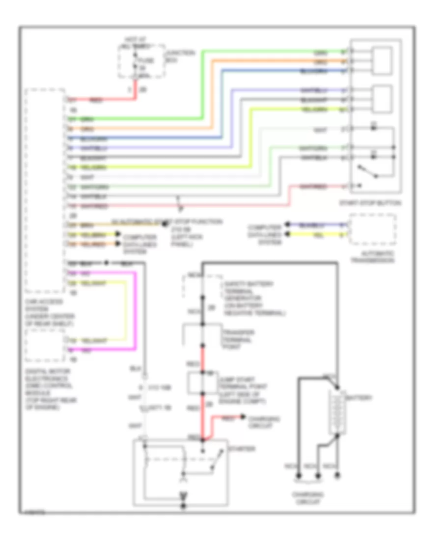 Starting Wiring Diagram for BMW 640i 2014
