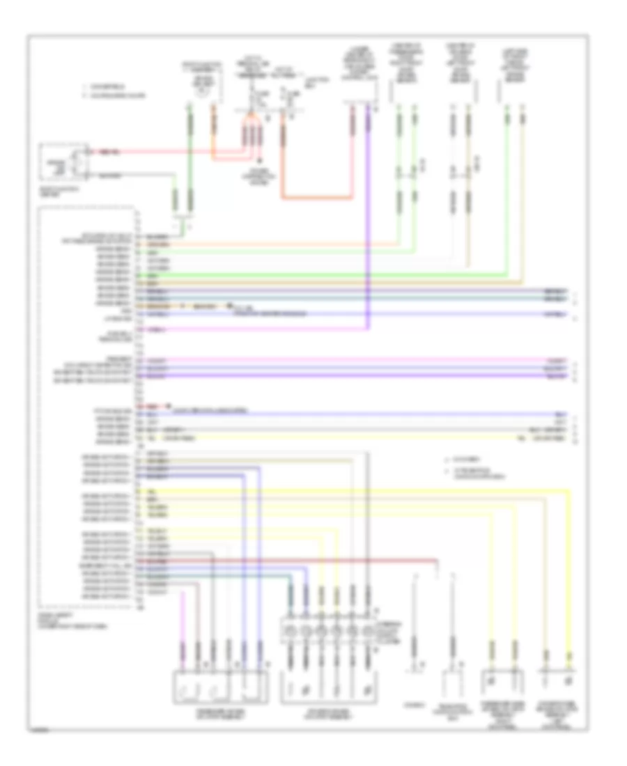 Supplemental Restraints Wiring Diagram 1 of 3 for BMW 640i 2014