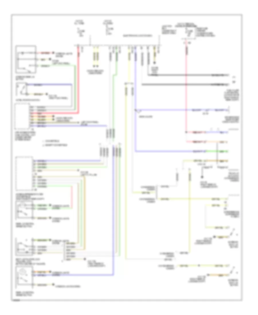 Trunk  Fuel Door Release Wiring Diagram for BMW 640i 2014