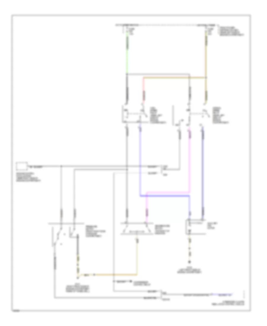 Auxiliary Cooling Fan Wiring Diagram for BMW 525i 1993