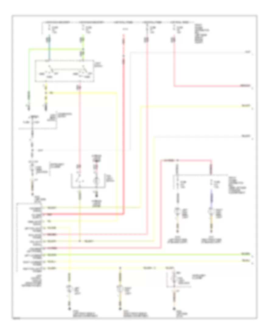 Headlight Wiring Diagram, without DRL (1 of 2) for BMW 525i 1993
