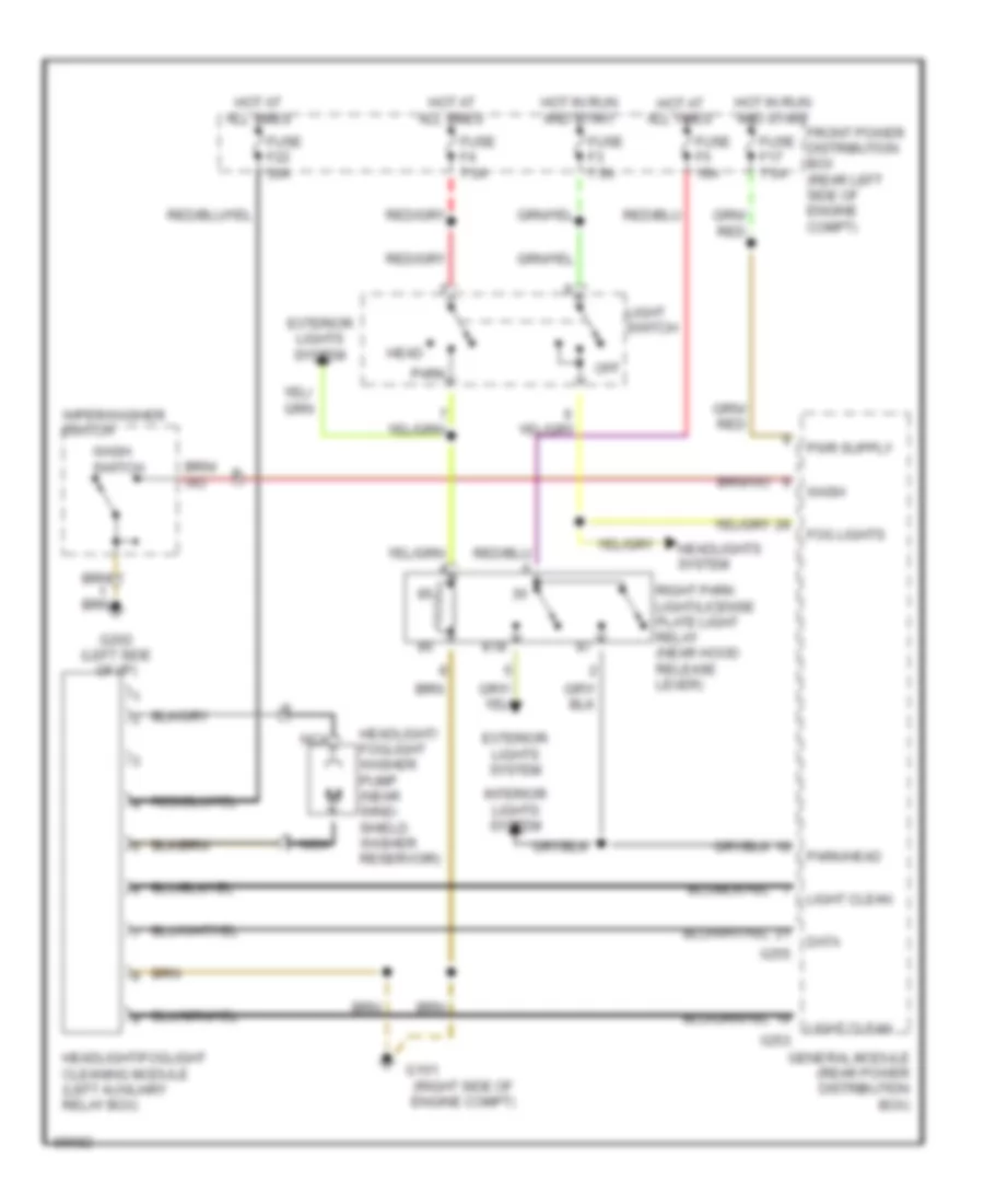 Схема Шайбы фары/Противотуманной фары для BMW 525i 1993