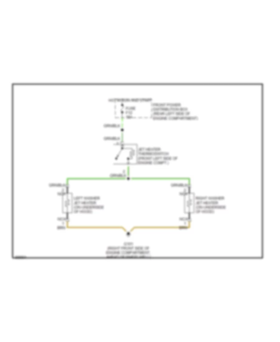 Электросхема быстрого подогрева для BMW 525i 1993