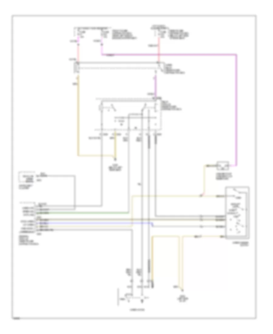 Электросхема стеклоочистителя, дворников и омывателя для BMW 525i 1993